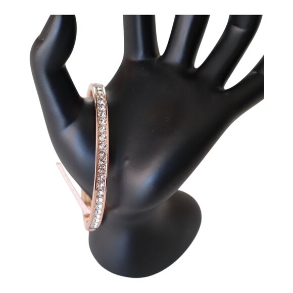 Ted Baker Womens Rose Gold Tone Bangle With Swarovski Crystals In Gift Box - Picture 3 of 8